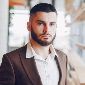 businessman working in a office R2LPM7A